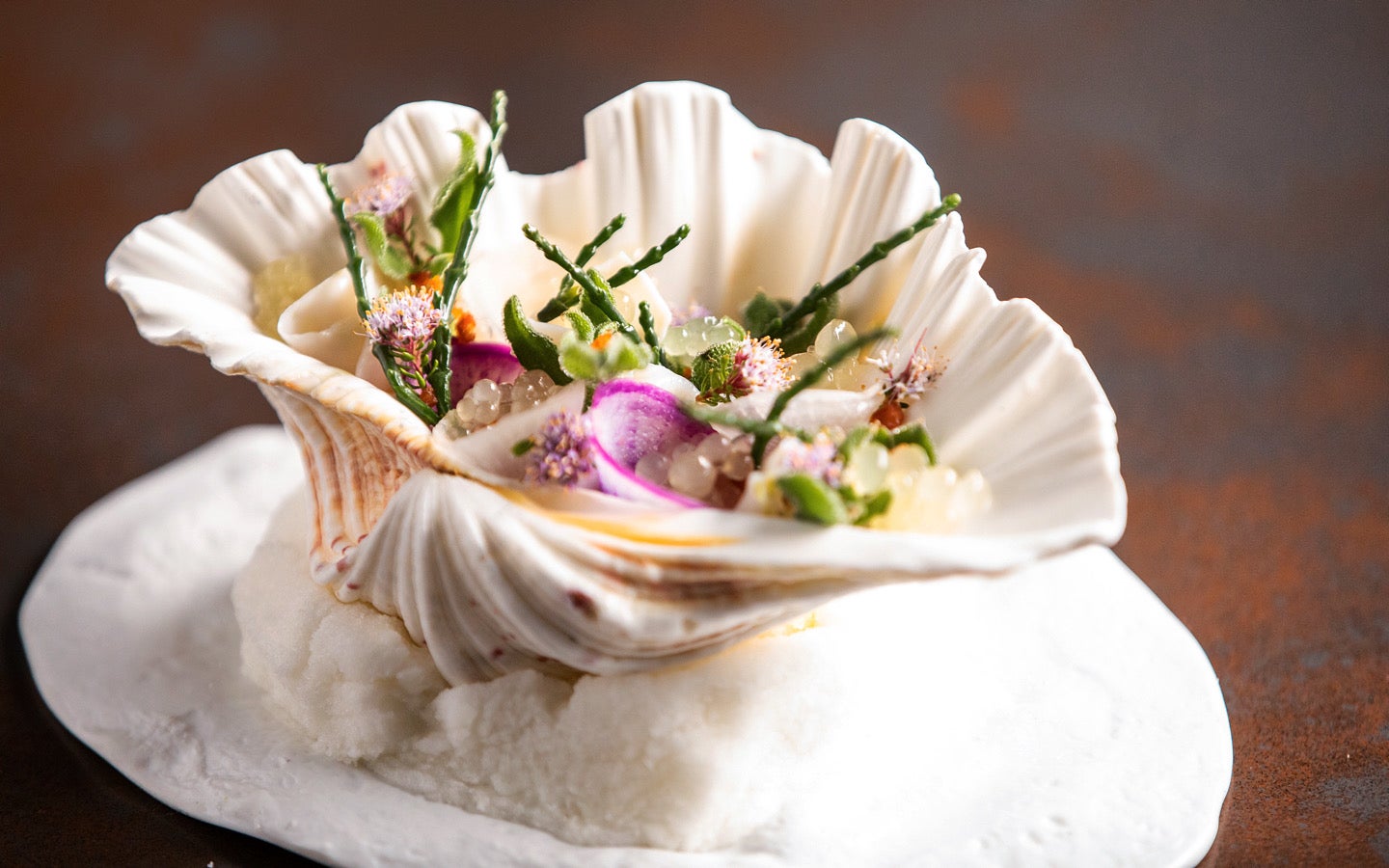 Very nice dish in a shell