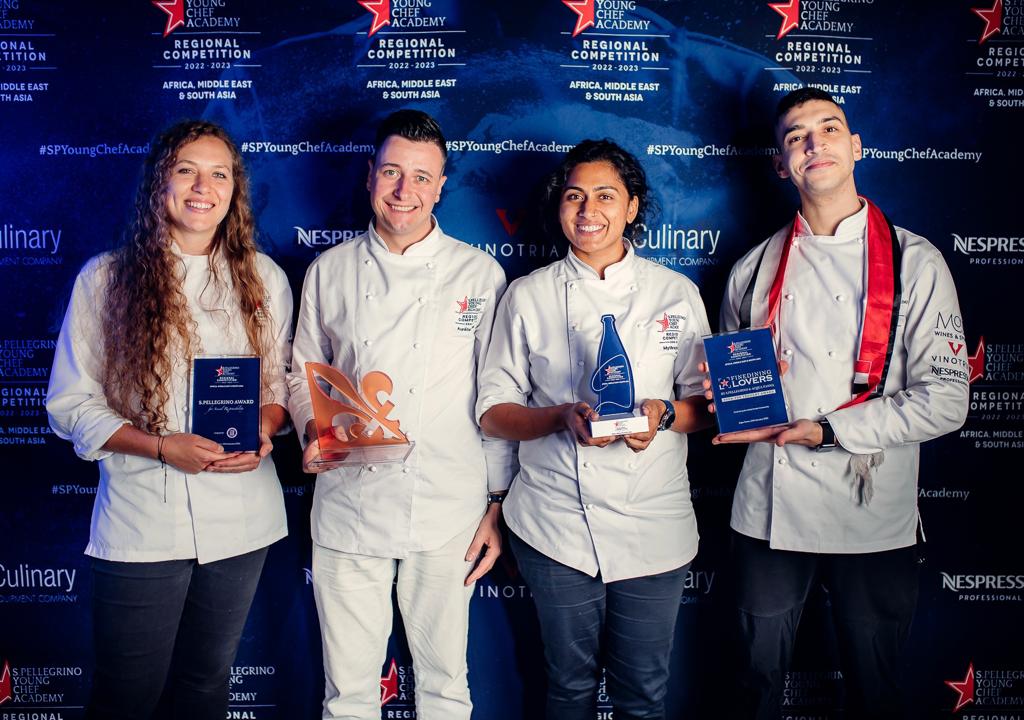 photo of the four chef finalists of Africa Middle East & South Asia 